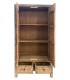 Armario alacena oriental, madera olmo, 2 puertas y 2 cajones.