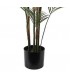 Palma artificial verde maceta negra. Decoración exótica sin cuidados.1