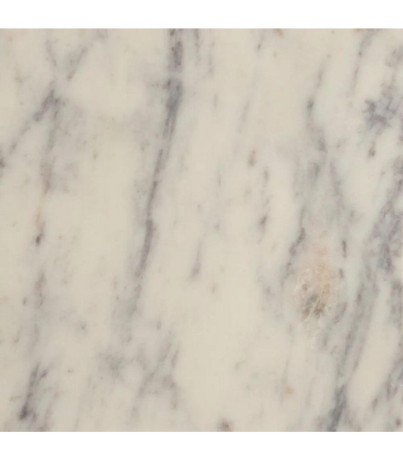 Mueble TV boho chic en madera natural con tapa de mármol blanco.5