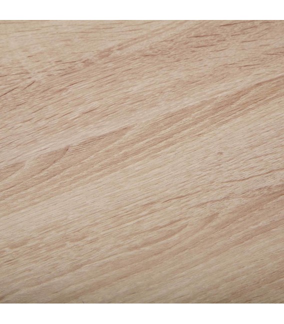 Librería industrial blanca con 4 baldas en madera color roble. 3