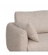 Sofá chaise longue beige de 3 plazas en chenilla, patas cerezo.3