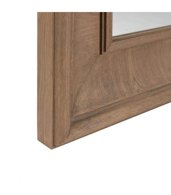 Espejo XXL rectangular madera natural estilo colonial, dos posiciones. 2