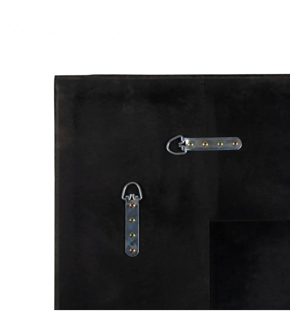 Espejo XXL rectangular madera natural estilo colonial, dos posiciones. 3