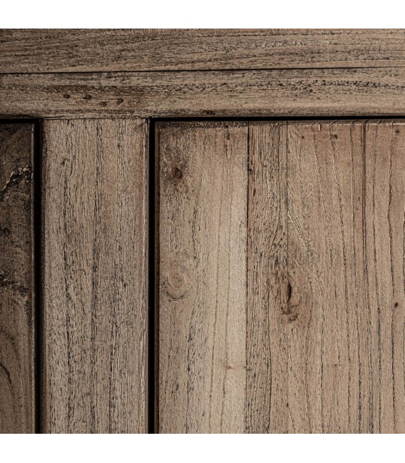 Mueble de TV XXL en madera maciza reciclada, estilo rústico natural.4