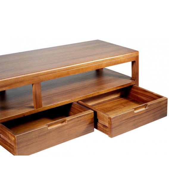 Mueble TV en caoba natural con cajones – Colección Oporto, Moycor.2