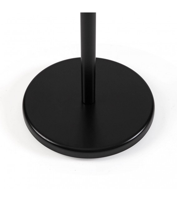 Perchero de pie negro con madera y 10 colgadores chic.2