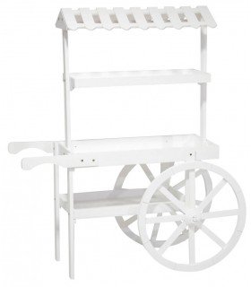 CARRO EXPOSITOR 107 X 46 X 143 LAMIL MADERA BLANCA