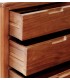 Cómoda colonial Oporto con 5 cajones en caoba maciza natural.3