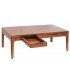Mesa de centro Oporto de caoba maciza con dos cajones frontales.4