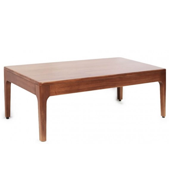 Mesa de centro Oporto de caoba maciza con dos cajones frontales.2