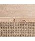 Cómoda de madera fresno y ratán natural con tres cajones funcionales.2