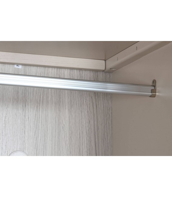 ARMARIO ROPERO 110 X 60 X 195 BURQUE MADERA MDF FRESNO BLANCO