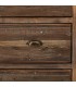 Cómoda de madera reciclada con 4 cajones y estilo rústico boho.2