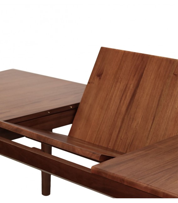 Mesa comedor extensible de caoba estilo colonial artesanal.4