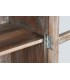 Vitrina de madera reciclada con cristal acabado blanco envejecido. 4