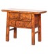 Consola antigua oriental con 5 cajones y acabado naranja satinado. Mdmhogar