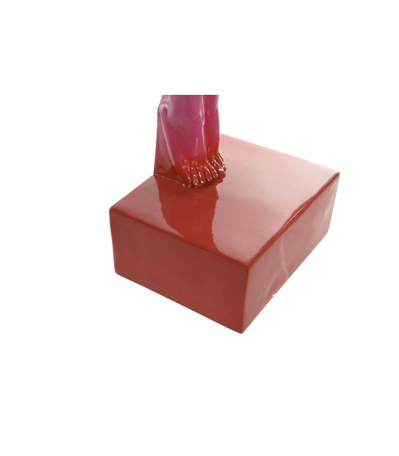 Figura decorativa resina estilo pop acabado brillante multicolor. 2