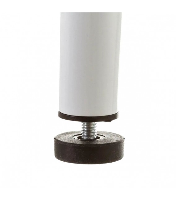 Perchero de pie metálico blanco y negro, vintage, funcional, elegante. 2