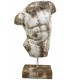 FIGURA DECORATIVA 40 X 17 X 68 GAMSIO MAGNESIO PIEDRA VIEJA