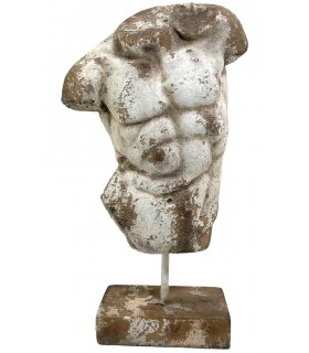 FIGURA DECORATIVA 40 X 17 X 68 GAMSIO MAGNESIO PIEDRA VIEJA