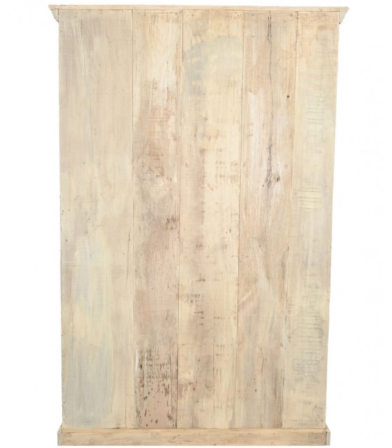 Estantería librería grande de madera, estilo étnico artesanal.1