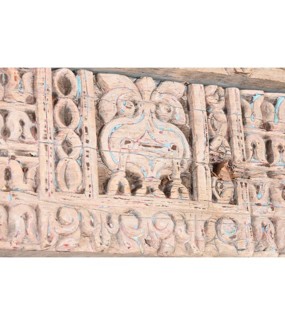 Estantería librería grande de madera, estilo étnico artesanal. 4