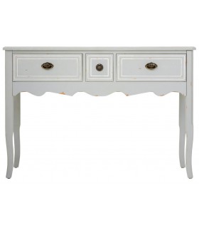 CONSOLA DE ENTRADA120 X 40 X 83 ZARLAN MADERA GRIS ROZADO