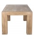 Mesa de comedor grande de madera maciza de olmo estilo colonial. 1