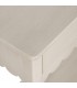 Consola de entrada beige de madera con 2 cajones y estante inferior. 3