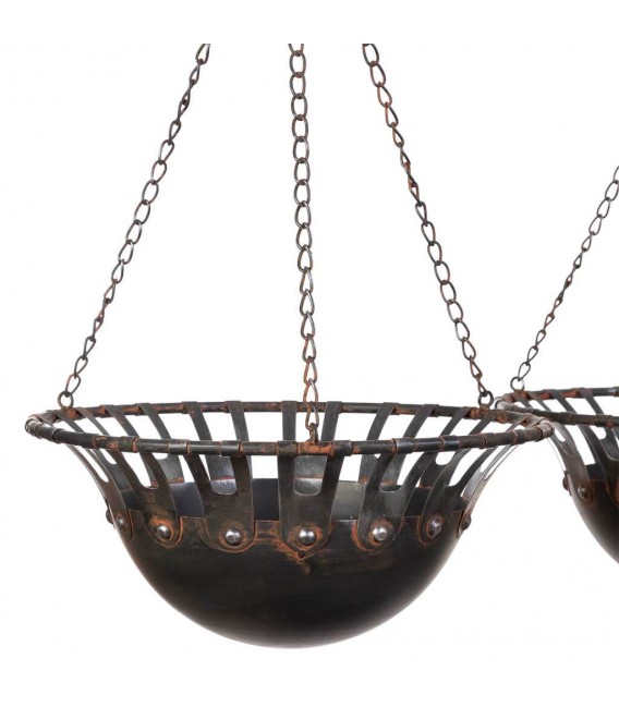 Carro expositor XXL de metal calado en cobre artesanal.5