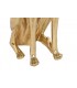 Figura galgo XL dorada estilo art decó, elegante y escultórica. 1