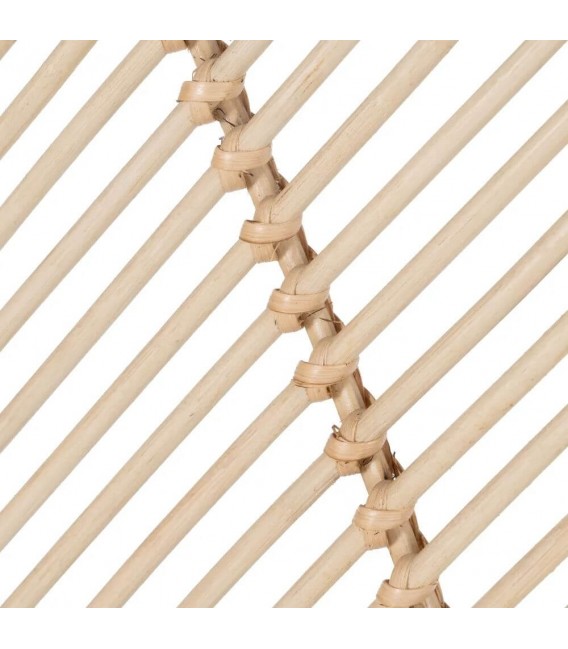 Biombo 3 hojas boho de bambú y ratán natural trenzado a mano. 4