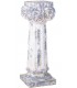 Columna corintia decorativa blanca y gris para interior o exterior. Mdmhogar