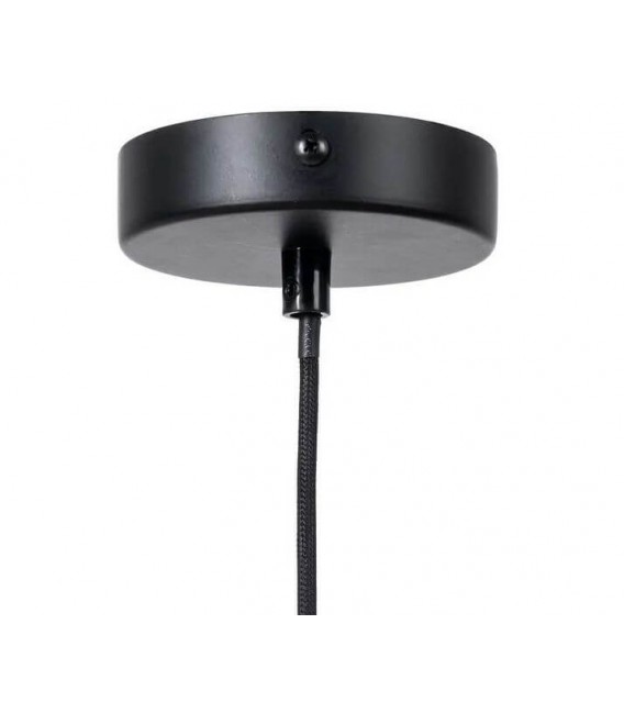 Lámpara de techo boho trenzada a mano en cuerda natural artesanal. 3