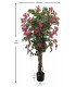 Planta artificial con maceta buganvilla rosa y verde