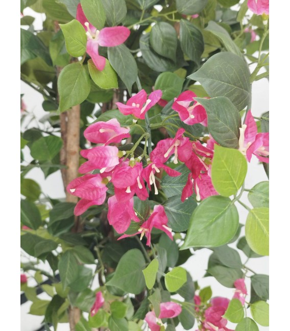 Planta artificial con maceta buganvilla rosa y verde2