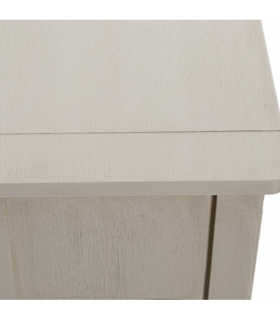 Consola de entrada provenzal beige con 2 cajones y detalles dorados. 5