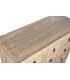 Cómoda oriental de madera maciza con 9 cajones y acabado envejecido. 1
