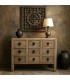 Cómoda oriental de madera maciza con 9 cajones y acabado envejecido. Mdmhogar