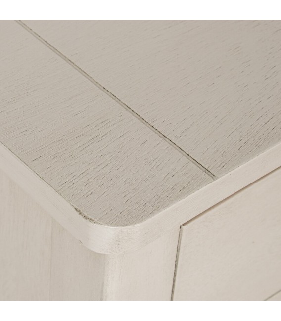 Consola entrada provenzal grande madera abeto beige 2 cajones. 3