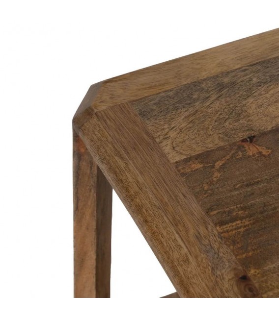 Mesa de centro rectangular XL madera maciza de mango estilo colonial 2