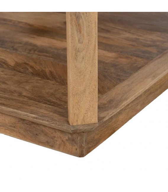 Mesa de centro rectangular XL madera maciza de mango estilo colonial 4