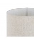 Lámpara de pie baja moderna resina beige y pantalla textil beige. 2