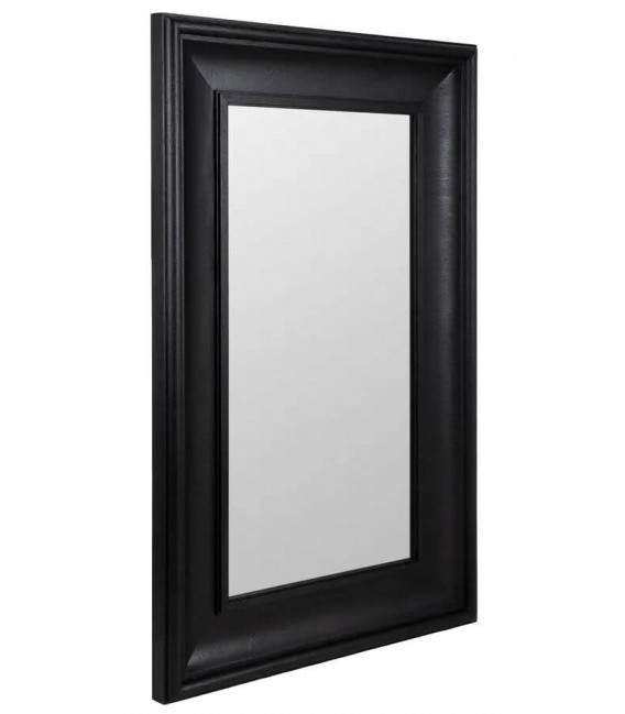 Espejo vestidor XXL colonial madera maciza fresno en negro elegante.