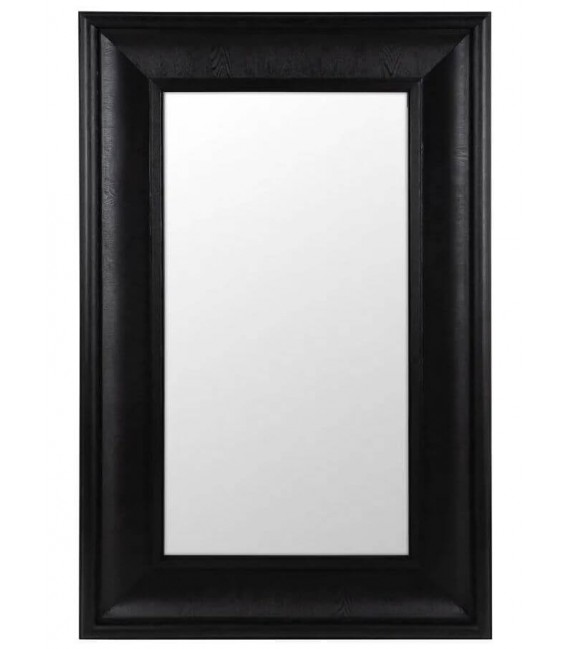 Espejo vestidor XXL colonial madera maciza fresno en negro elegante. 1