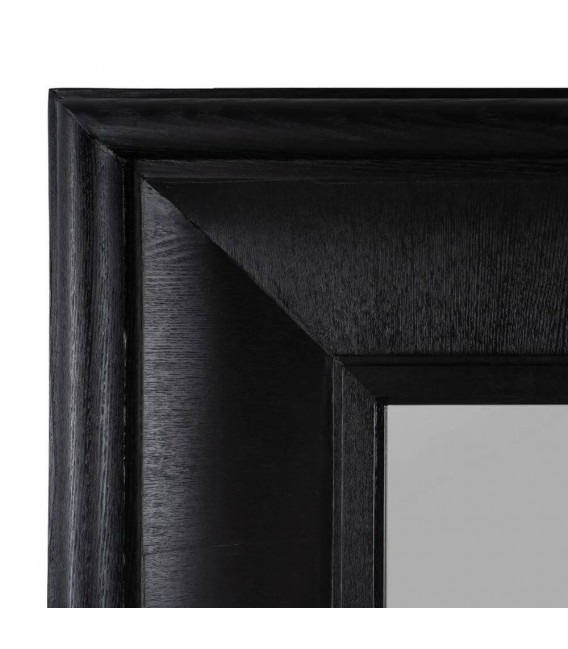 Espejo vestidor XXL colonial madera maciza fresno en negro elegante. 2