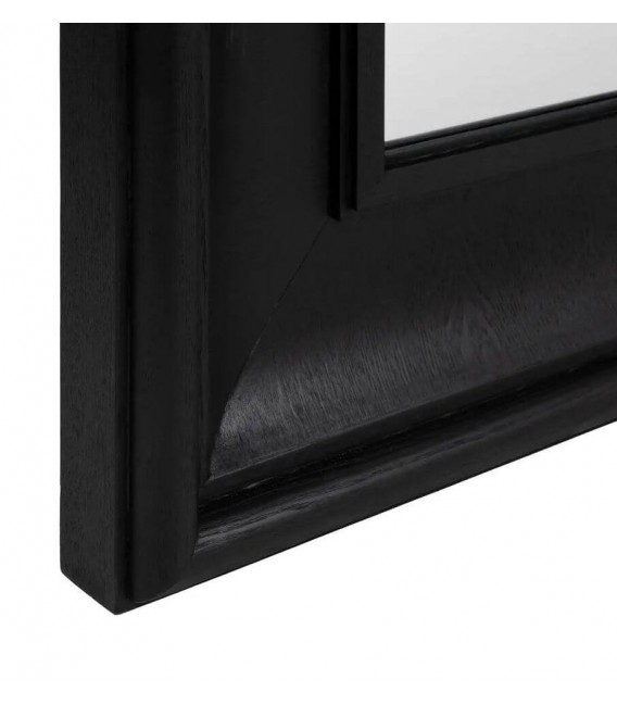 Espejo vestidor XXL colonial madera maciza fresno en negro elegante. 3