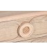 Mueble de TV madera abeto y ratán natural con 6 cajones estilo boho. 5