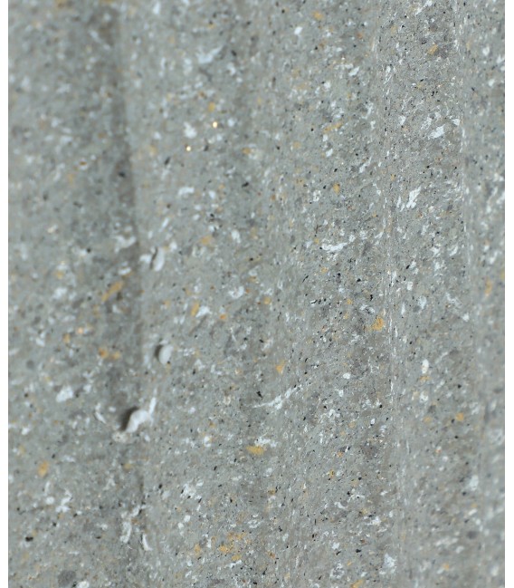 Macetero alto en poli resina gris moteado de estilo contemporáneo. 2