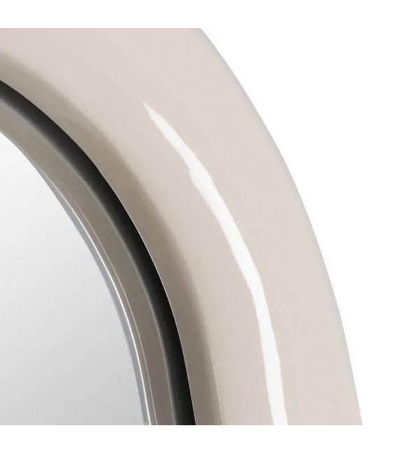 Espejo vestidor de madera DM con acabado crema brillo estilo chic. 2